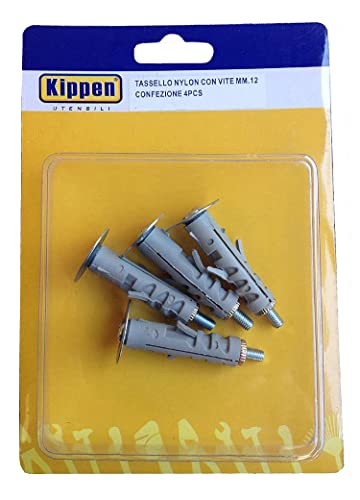 kippen 9021A2 Set bestehend aus 4 Dübeln zur Befestigung am Expansionsbereich von 12 mm, mit Schrauben und Unterlegscheiben kippen 9021A2 Set bestehend aus 4 Dübeln zur Befestigung am Expansionsbereich von 12 mm, mit Schrauben und Unterlegscheiben von kippen