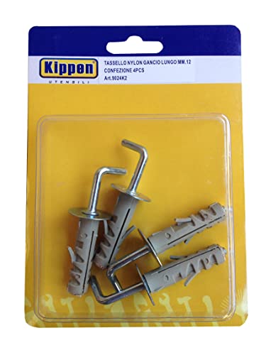 kippen 9024k2 Set bestehend aus 4 Dübeln zur Erweiterung von 12 mm mit langem Haken von kippen