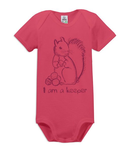 kippie veganer Kurzarm Baby Body aus GOTS Bio-Baumwolle – Keeper von kippie