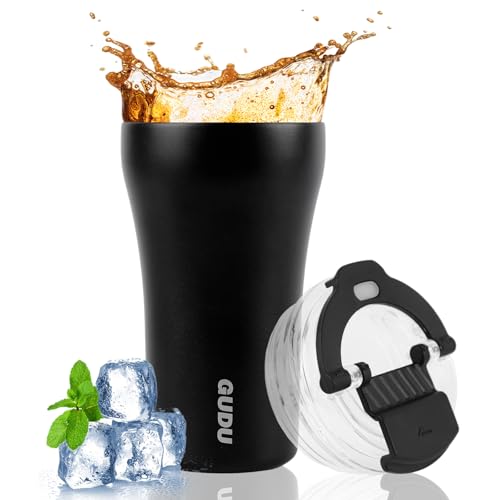 kiptyg Isolierter Kaffeebecher mit Auslaufsicherem Deckel 380ml – Edelstahl-Reisebecher für Heiße & Kalte Getränke, Doppelwandige Thermotasse für Kaffee, Tee, Büro & Auto von kiptyg