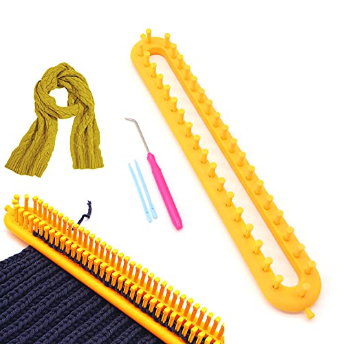 Kiptyg Knitting Loom Set Mit Strick- Und Häkelnadeln - Stark Und Langlebig, Einfach Zu Benutzen, Geeignet Zum Stricken Von Schals Und Mützen (Gelb, 36cm, 1 Set) Kiptyg Knitting Loom Set Mit Strick- Und Häkelnadeln - Stark Und Langlebig, Einfach Zu Benutzen, Geeignet Zum Stricken Von Schals Und Mützen (Gelb, 36cm, 1 Set) von kiptyg