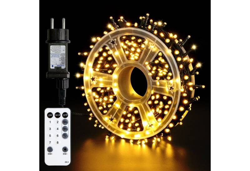 kisidus LED-Lichterkette LED-Lichterkette mit Fernbedienung, 30M-300 LEDs, 8 Modi, Timer & Memory für Weihnachtsdeko Innen & Außen kisidus LED-Lichterkette LED-Lichterkette mit Fernbedienung, 30M-300 LEDs, 8 Modi, Timer & Memory für Weihnachtsdeko Innen & Außen von kisidus