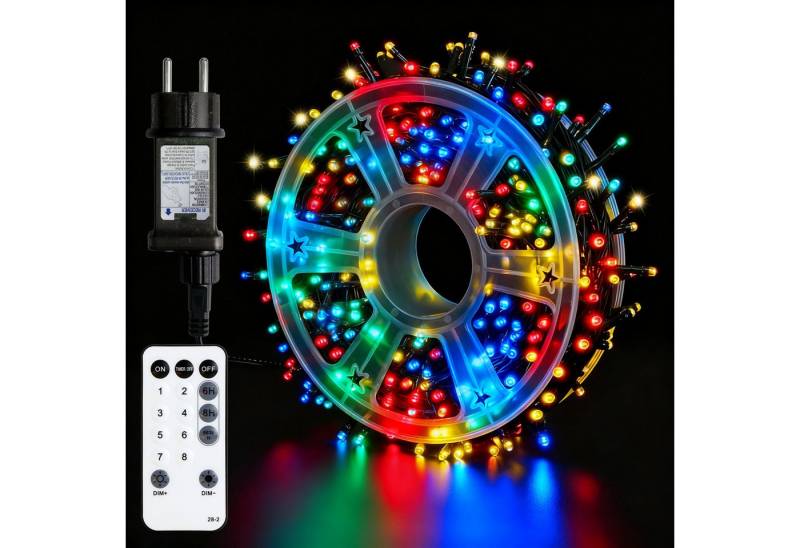 kisidus LED-Lichterkette LED-Lichterkette mit Fernbedienung, 30M-300 LEDs, 8 Modi, Timer & Memory für Weihnachtsdeko Innen & Außen kisidus LED-Lichterkette LED-Lichterkette mit Fernbedienung, 30M-300 LEDs, 8 Modi, Timer & Memory für Weihnachtsdeko Innen & Außen von kisidus