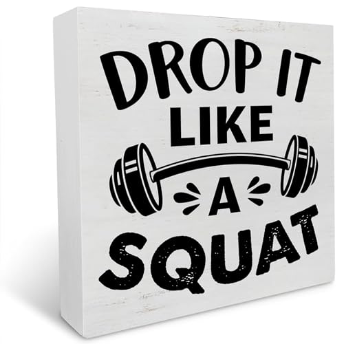 Inspiration Fitness Zitat Holz Box Schild Dekor Schreibtisch Schild Drop It Like a Squat Holzkiste Block Schild Rustikal Home Office Gym Regal Tischdekoration Inspiration Fitness Zitat Holz Box Schild Dekor Schreibtisch Schild Drop It Like a Squat Holzkiste Block Schild Rustikal Home Office Gym Regal Tischdekoration von kisoyo