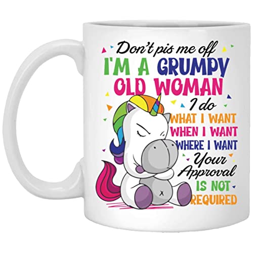 Keramik-Kaffeetasse mit Aufschrift "Don't Piss Me Off I'm A Grumpy Old Man I Do What I Want When I Want", 325 ml Keramik-Kaffeetasse mit Aufschrift "Don't Piss Me Off I'm A Grumpy Old Man I Do What I Want When I Want", 325 ml von kisoyo