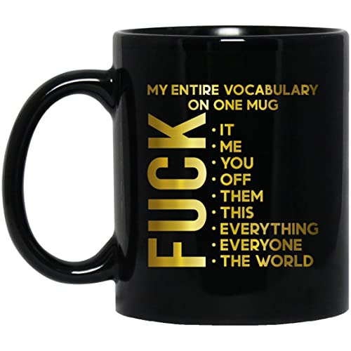 kisoyo Lustige Keramik-Kaffeetasse mit Aufschrift "My Entire Vocabulary at Work", 325 ml kisoyo Lustige Keramik-Kaffeetasse mit Aufschrift "My Entire Vocabulary at Work", 325 ml von kisoyo