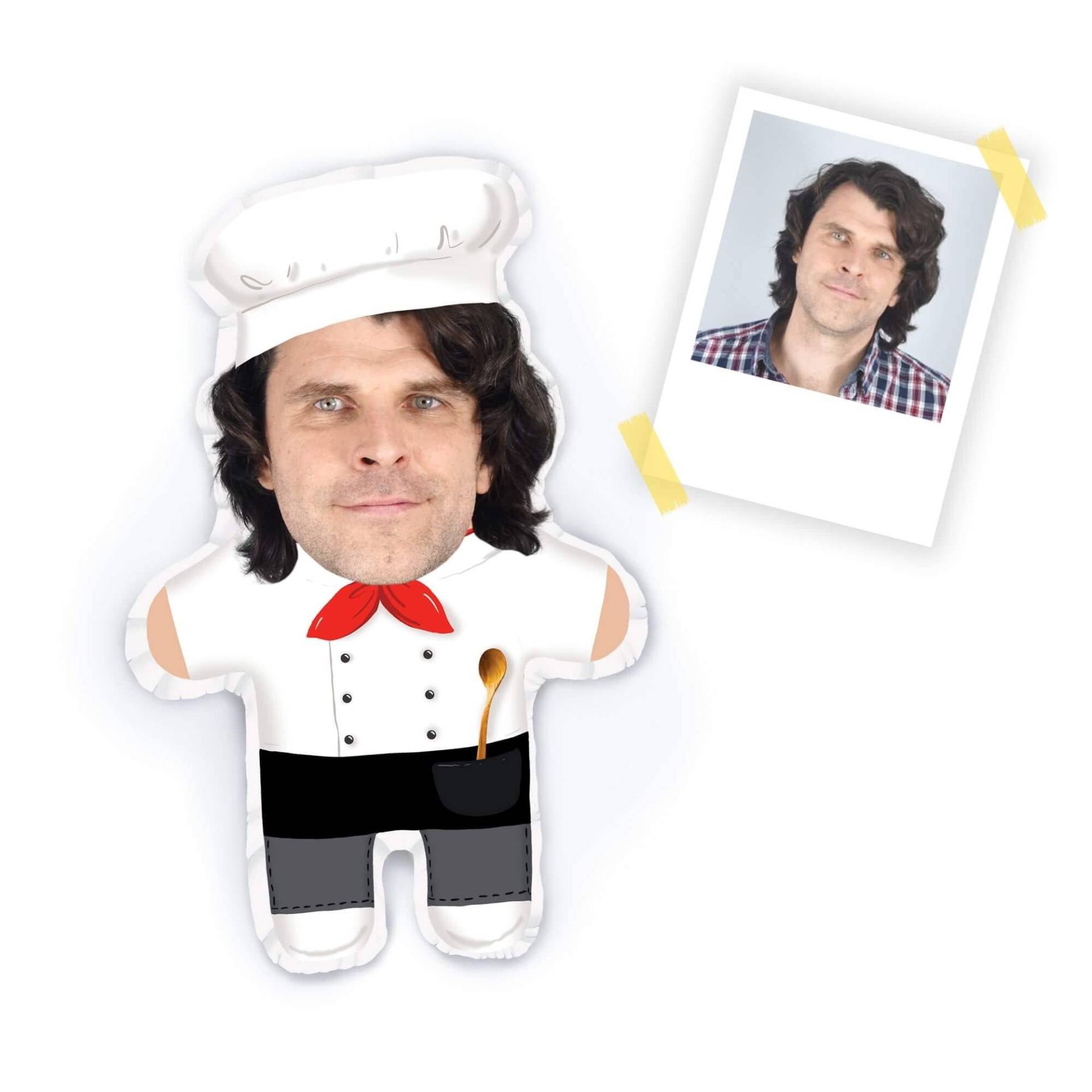 Personalisierbare Mini Me Doll Chefkoch von kissenliebe