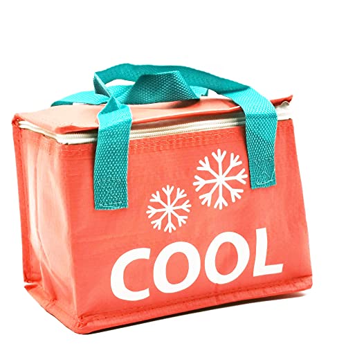 Kühltasche COOL Picknicktasche Isoliertasche Lunchbag, Polypropylen/Isoliermaterial, ca. 20 x 13 x 15 cm, ca. 4 l, pink von kitchenfun