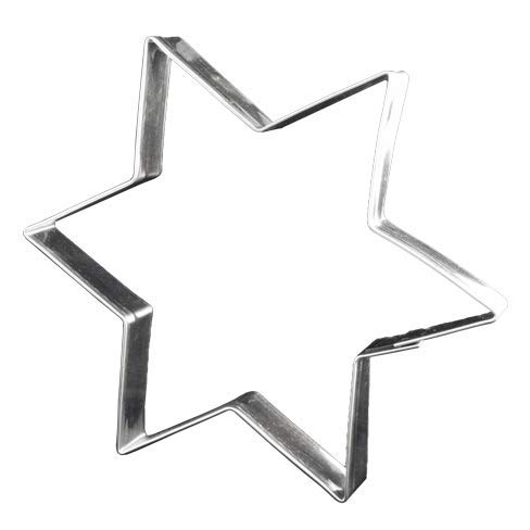 Lares Ausstecher/Ausstechform Riesen Stern - aus Weißblech - für Plätzchen, Kekse, Lebkuchen - Größe: 17cm - Made in Germany von Lares