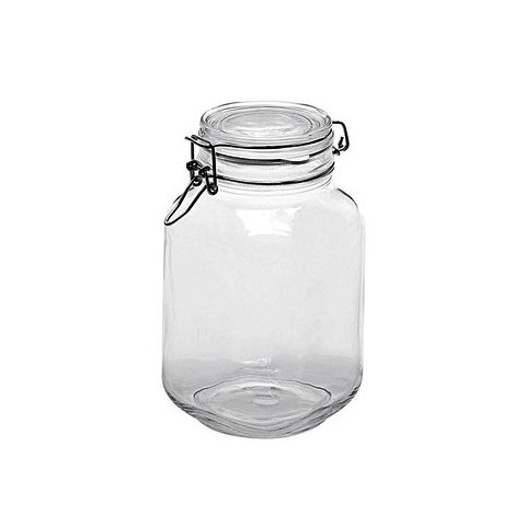 Vorratsglas Fido eckig, Glas/Dichtungsgummi/Metall, ca. 3.0 l, ca. 13 x 24.5 cm von kitchenfun