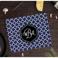 Monogramm Schneidebrett Personalisiertes Benutzerdefiniertes Gittermuster Spülmaschinenfestes Monogramm Schneidebrett Personalisiertes Benutzerdefiniertes Gittermuster Spülmaschinenfestes von kitchenniche