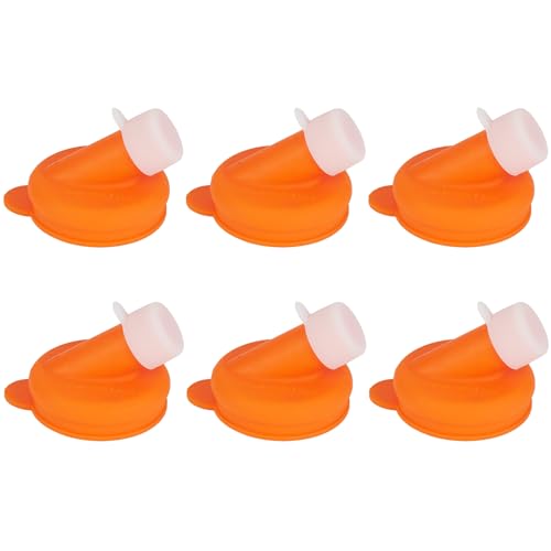 Kitchentoolz Ausgießer für Milchflaschen, 48 mm, für Glaskrüge und Karaffen, Silikon, 6 Stück von kitchentoolz