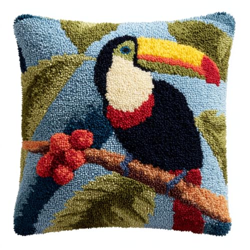 Diy Knüpfkissen Zum Selber Knüpfen Brasilien Vogel Tukan Knüpfhaken-Sets Fantasietiere Diy Haken Gestrickter Bestickter Teppich Kissen Stickerei Knüpfhaken Teppich Set 43X43Cm Diy Knüpfkissen Zum Selber Knüpfen Brasilien Vogel Tukan Knüpfhaken-Sets Fantasietiere Diy Haken Gestrickter Bestickter Teppich Kissen Stickerei Knüpfhaken Teppich Set 43X43Cm von kitphoenix