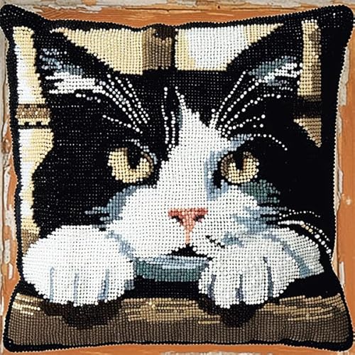 KitPhoenix Knüpfkissen Set zum Selber Knüpfen, DIY Knüpfteppich, Knüpfhaken Set 43, Modern, Tier, Katze, Erwachsene oder Kinder, nicht zusammenklappbar KitPhoenix Knüpfkissen Set zum Selber Knüpfen, DIY Knüpfteppich, Knüpfhaken Set 43, Modern, Tier, Katze, Erwachsene oder Kinder, nicht zusammenklappbar von kitphoenix