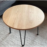 Kiuub Runder Couchtisch Eiche Massiv 60 cm von kiuub