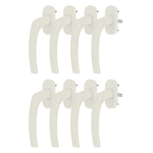 8 x Alu Fenstergriff in Creme RAL 9001 - Stiftlänge 30mm von kj-vertrieb