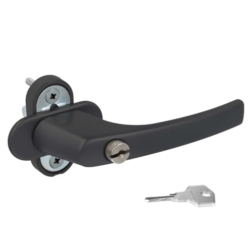 Alu Fenstergriff in Grau RAL 7016 abschließbar - Stiftlänge 40mm Alu Fenstergriff in Grau RAL 7016 abschließbar - Stiftlänge 40mm von kj-vertrieb