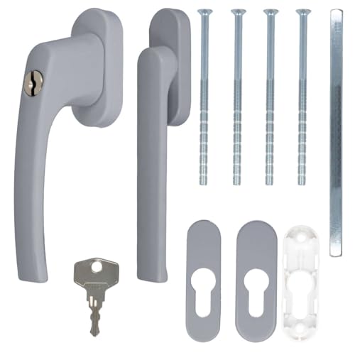 Alu Terrassentürgriff Balcony mit Flachgriff - abschließbar, Farbe:Silber F1 Alu Terrassentürgriff Balcony mit Flachgriff - abschließbar, Farbe:Silber F1 von kj-vertrieb