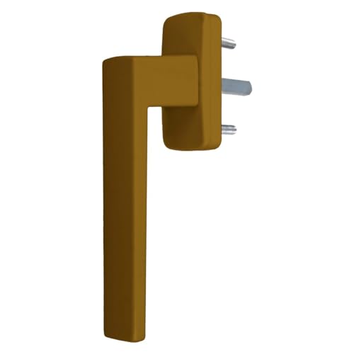 Aluminium Fenstergriff Quadrat, Farbe:Gold F4, Stiftlänge:40mm Aluminium Fenstergriff Quadrat, Farbe:Gold F4, Stiftlänge:40mm von kj-vertrieb