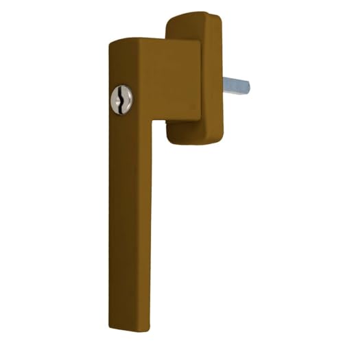 Aluminium Fenstergriff Quadrat abschließbar, Farbe:Gold F4, Stiftlänge:30mm Aluminium Fenstergriff Quadrat abschließbar, Farbe:Gold F4, Stiftlänge:30mm von kj-vertrieb