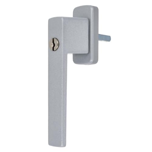 Aluminium Fenstergriff Quadrat abschließbar, Farbe:Silber, Stiftlänge:30mm Aluminium Fenstergriff Quadrat abschließbar, Farbe:Silber, Stiftlänge:30mm von kj-vertrieb