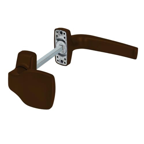 Aluminium Türgriff Kurzschild Merkur für Aluminiumtüren - Paar, Farbe:Braun RAL 8017, Griffart:Griff-Knauf Aluminium Türgriff Kurzschild Merkur für Aluminiumtüren - Paar, Farbe:Braun RAL 8017, Griffart:Griff-Knauf von kj-vertrieb