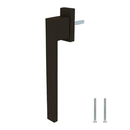 Design Aluminium Terrassentürgriff Dublin PSK - pulverbeschichtet, Farbe:Braun RAL 8019 (matt), Stiftlänge:35mm von kj-vertrieb