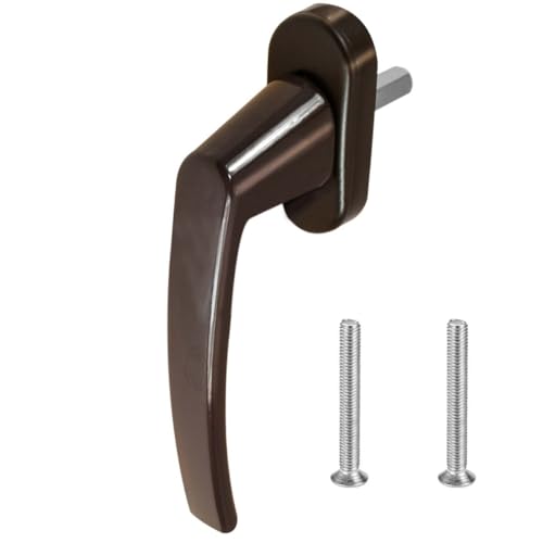 Premium Aluminium Fenstergriff Victory - Metall Sockel, Farbe:Braun RAL 8019, Stiftlänge:45mm Premium Aluminium Fenstergriff Victory - Metall Sockel, Farbe:Braun RAL 8019, Stiftlänge:45mm von kj-vertrieb
