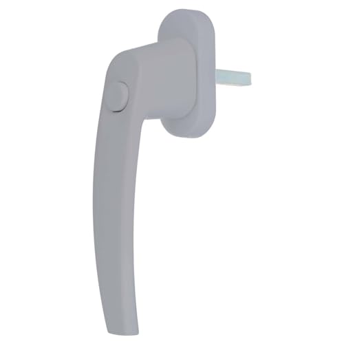 Premium Aluminium Fenstergriff mit Druckknopf, Farbe:Silber F1, Stiftlänge:45mm Premium Aluminium Fenstergriff mit Druckknopf, Farbe:Silber F1, Stiftlänge:45mm von kj-vertrieb
