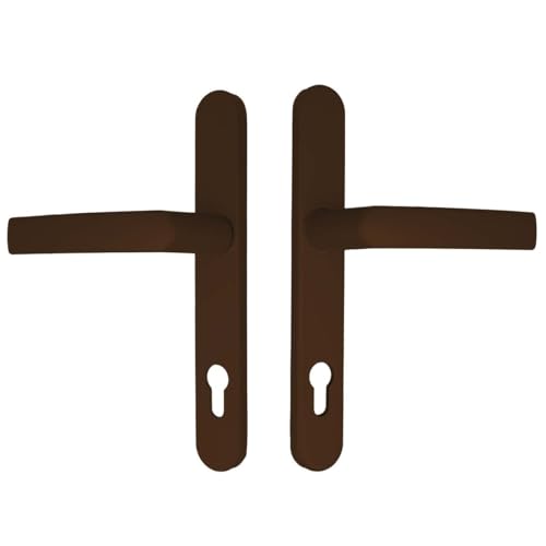 Premium Drückergarnitur Breva - Schildbreite 35mm, Farbe:Braun RAL 8017, Griffart:Griff-Griff Premium Drückergarnitur Breva - Schildbreite 35mm, Farbe:Braun RAL 8017, Griffart:Griff-Griff von kj-vertrieb