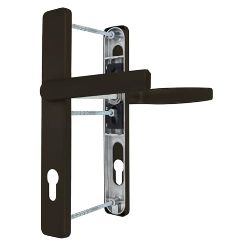 Premium Drückergarnitur Victory DHS 92mm - Rechteckig - Griff-Flachgriff, Farbe:Braun RAL 8019, Schildbreite:36mm Premium Drückergarnitur Victory DHS 92mm - Rechteckig - Griff-Flachgriff, Farbe:Braun RAL 8019, Schildbreite:36mm von kj-vertrieb