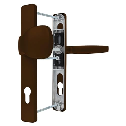 Premium Drückergarnitur Victory DHS 92mm - Rechteckig - Griff-Knauf, Farbe:Braun RAL 8017, Schildbreite:25mm Premium Drückergarnitur Victory DHS 92mm - Rechteckig - Griff-Knauf, Farbe:Braun RAL 8017, Schildbreite:25mm von kj-vertrieb