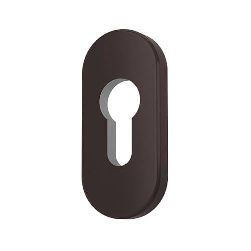 Premium Zylinder Schutzrosetten Rosetten Schließzylinder, Farbe:Braun RAL 8019, Form:Oval Premium Zylinder Schutzrosetten Rosetten Schließzylinder, Farbe:Braun RAL 8019, Form:Oval von kj-vertrieb