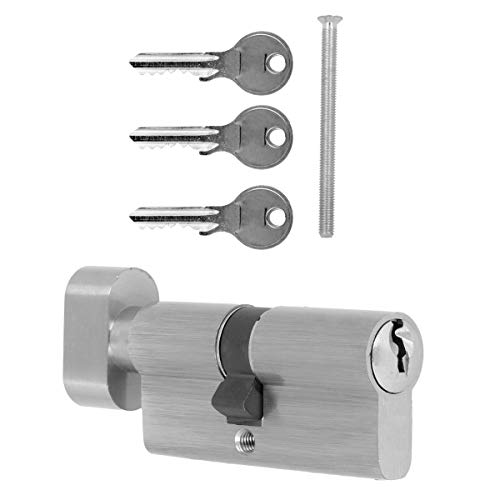 Standard Schließzylinder Zylinderschloss Knaufzylinder mit 3 Schlüssel, Ausführung:Knaufzylinder, Größe:A30 B55 Standard Schließzylinder Zylinderschloss Knaufzylinder mit 3 Schlüssel, Ausführung:Knaufzylinder, Größe:A30 B55 von kj-vertrieb