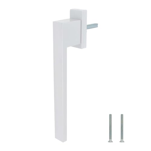 Design Aluminium Terrassentürgriff Dublin PSK - pulverbeschichtet, Farbe:Weiß RAL 9016 (matt), Stiftlänge:40mm von kj-vertrieb