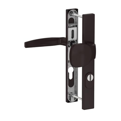 kj-vertrieb Premium Drückergarnitur Victory DHS 92mm - Rechteckig - Griff-Knauf - mit Zylinderschutz, Farbe:Braun RAL 8019, Schildbreite:32mm kj-vertrieb Premium Drückergarnitur Victory DHS 92mm - Rechteckig - Griff-Knauf - mit Zylinderschutz, Farbe:Braun RAL 8019, Schildbreite:32mm von kj-vertrieb