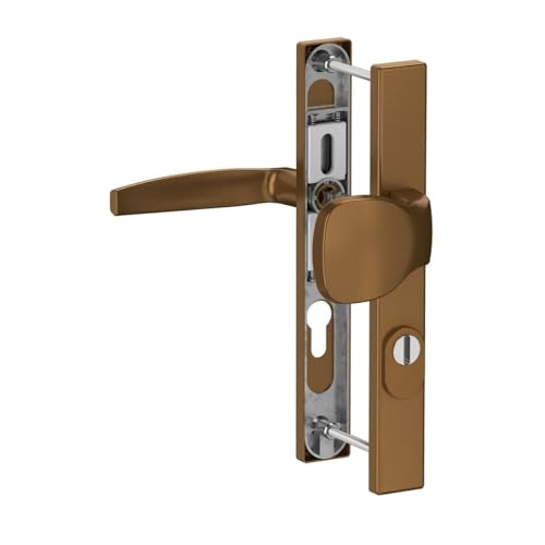 kj-vertrieb Premium Drückergarnitur Victory DHS 92mm - Rechteckig - Griff-Knauf - mit Zylinderschutz, Farbe:Gold F4, Schildbreite:36mm kj-vertrieb Premium Drückergarnitur Victory DHS 92mm - Rechteckig - Griff-Knauf - mit Zylinderschutz, Farbe:Gold F4, Schildbreite:36mm von kj-vertrieb