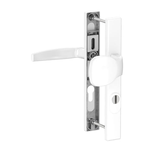kj-vertrieb Premium Drückergarnitur Victory DHS 92mm - Rechteckig - Griff-Knauf - mit Zylinderschutz, Farbe:Weiß RAL 9016, Schildbreite:32mm kj-vertrieb Premium Drückergarnitur Victory DHS 92mm - Rechteckig - Griff-Knauf - mit Zylinderschutz, Farbe:Weiß RAL 9016, Schildbreite:32mm von kj-vertrieb
