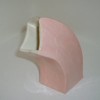 Pinke Swoop Vase von kjmART