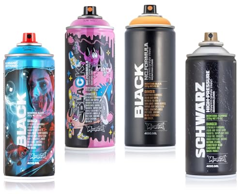 klamottenstore Montana Black Sprühdosen CMYK Farben Set 4x400ml exklusiv und nur original von Sdove