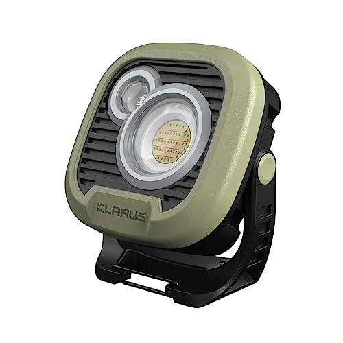 Klarus WL3 Campinglamp, 13500 mAh hohe Kapazität wiederaufladbares Arbeitslicht, 1500 lm 6 Modi Camping Laterne , magnetische Basis, Hakenfunktion, IPX5 zum Campen, Nachtfischen, Workshop von klarus