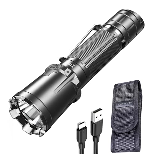 klarus XT11GT Pro 3300 Lumen wiederaufladbare LED Taschenlampe,Superhelle leistungsstarke taktische Taschenlampe für Camping, Wandern und Notfälle von klarus