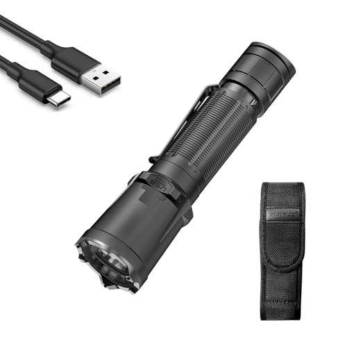 klarus XT11GT Pro Ultimate Control Dual-Switch Tactical Taschenlampe mit 3300 Lumen, 380 Meter Strahl, IPX8 wasserdicht für Camping, Wandern und Notfälle von klarus