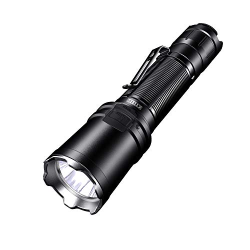 klarus XT11R 1300 Lumen USB C wiederaufladbare taktische Taschenlampe, Dual Tail Switches Handheld Taschenlampe, 3 Beleuchtungsmodi Plus Strobe, IPX8 Wasserdicht… von klarus