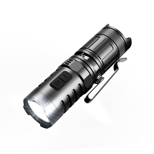 klarus XT1C PRO 1000-Lumen Kompakte taktische Taschenlampe, 9 Lichtmodi mit rotem Licht, SOS, wiederaufladbare Taschentaschenlampen mit USB-Kabel, maximale Laufzeit 32 Stunden Mini-Taschenlampe von klarus