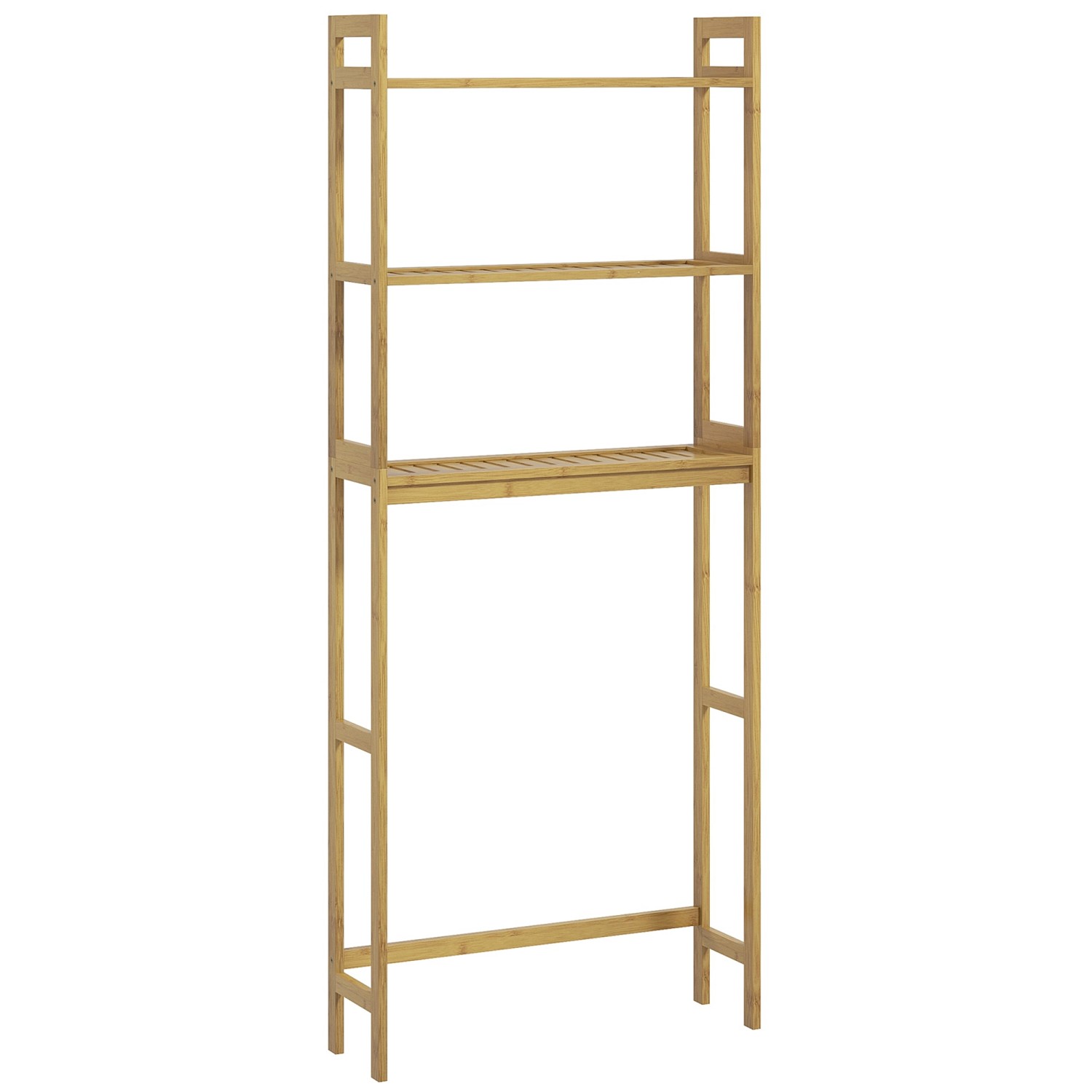 Kleankin Toilettenregal Bambus Naturholz 68L x 20B x 165H cm Kleankin Toilettenregal Bambus Naturholz 68L x 20B x 165H cm von kleankin