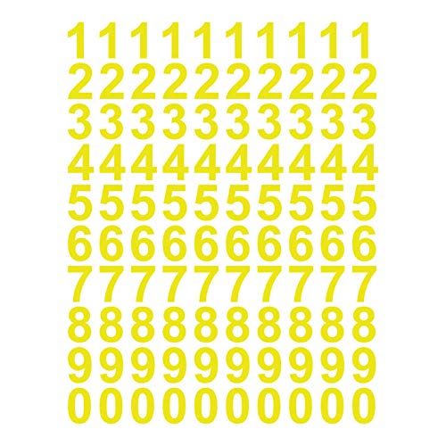 kleb-Drauf | 100 Zahlen, Höhe je 4 cm | Gelb - matt | Wandtattoo Wandaufkleber Wandsticker Aufkleber Sticker | Wohnzimmer Schlafzimmer Kinderzimmer Küche Bad | Deko Wände Glas Tür Fliese kleb-Drauf | 100 Zahlen, Höhe je 4 cm | Gelb - matt | Wandtattoo Wandaufkleber Wandsticker Aufkleber Sticker | Wohnzimmer Schlafzimmer Kinderzimmer Küche Bad | Deko Wände Glas Tür Fliese von kleb-drauf.de