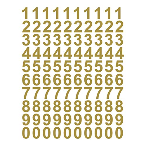 kleb-Drauf | 100 Zahlen, Höhe je 4 cm | Gold - glänzend | Wandtattoo Wandaufkleber Wandsticker Aufkleber Sticker | Wohnzimmer Schlafzimmer Kinderzimmer Küche Bad | Deko Wände Glas Tür Fliese kleb-Drauf | 100 Zahlen, Höhe je 4 cm | Gold - glänzend | Wandtattoo Wandaufkleber Wandsticker Aufkleber Sticker | Wohnzimmer Schlafzimmer Kinderzimmer Küche Bad | Deko Wände Glas Tür Fliese von kleb-drauf.de