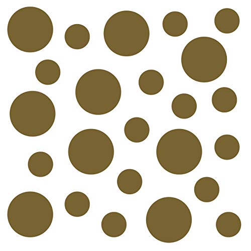 kleb-Drauf | 24 Punkte | Gold - matt | Wandtattoo Wandaufkleber Wandsticker Aufkleber Sticker | Wohnzimmer Schlafzimmer Kinderzimmer Küche Bad | Deko Wände Glas Fenster Tür Fliese kleb-Drauf | 24 Punkte | Gold - matt | Wandtattoo Wandaufkleber Wandsticker Aufkleber Sticker | Wohnzimmer Schlafzimmer Kinderzimmer Küche Bad | Deko Wände Glas Fenster Tür Fliese von kleb-drauf.de