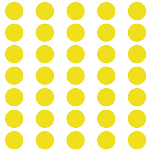 kleb-Drauf | 35 Punkte | Gelb - matt | Wandtattoo Wandaufkleber Wandsticker Aufkleber Sticker | Wohnzimmer Schlafzimmer Kinderzimmer Küche Bad | Deko Wände Glas Fenster Tür Fliese kleb-Drauf | 35 Punkte | Gelb - matt | Wandtattoo Wandaufkleber Wandsticker Aufkleber Sticker | Wohnzimmer Schlafzimmer Kinderzimmer Küche Bad | Deko Wände Glas Fenster Tür Fliese von kleb-drauf.de